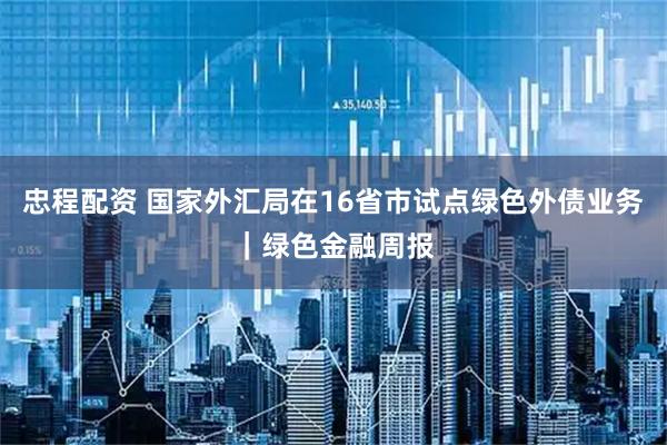 忠程配资 国家外汇局在16省市试点绿色外债业务｜绿色金融周报