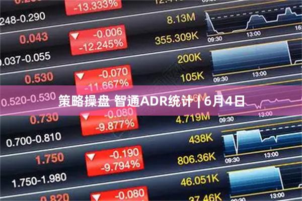 策略操盘 智通ADR统计 | 6月4日